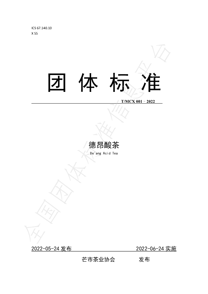 T/MCX 001-2022 标准预览