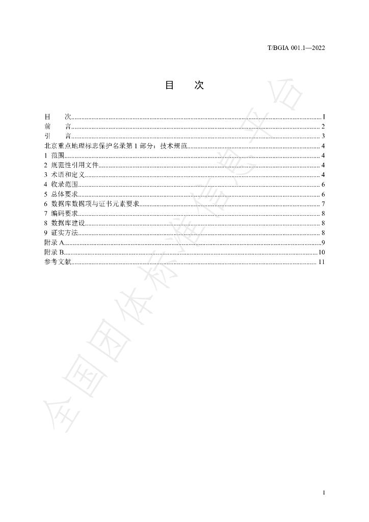 T/BGIA 001-2022 标准预览