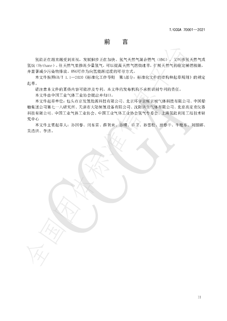 T/CCGA 70001-2021 标准预览
