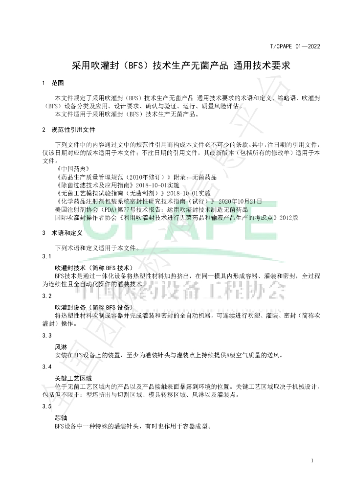 T/CPAPE 01-2022 标准预览