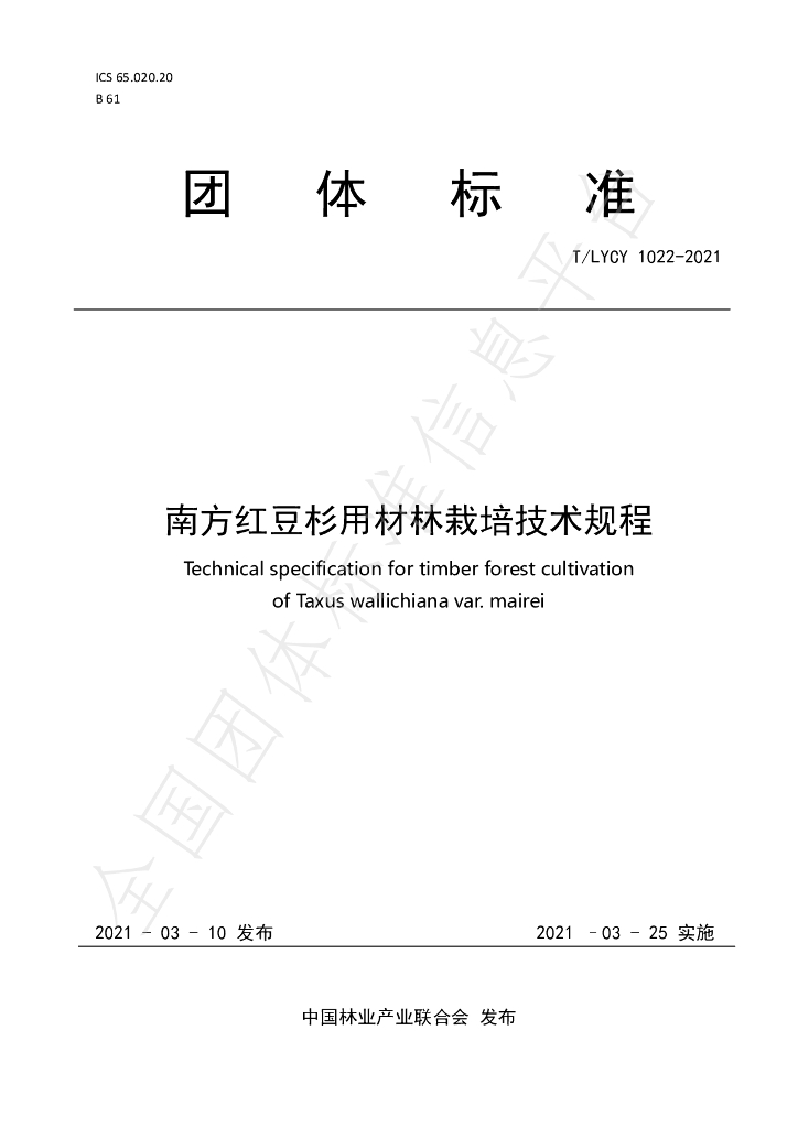 T/LYCY 1022-2021 标准预览