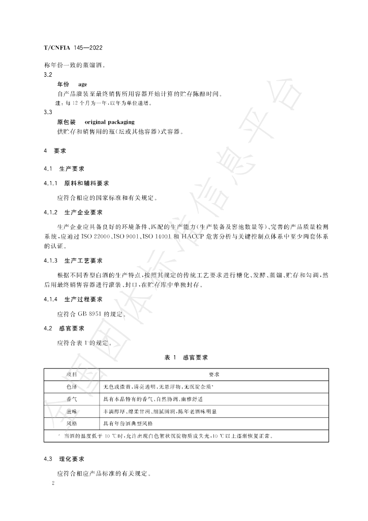 T/CNFIA 145-2022 标准预览