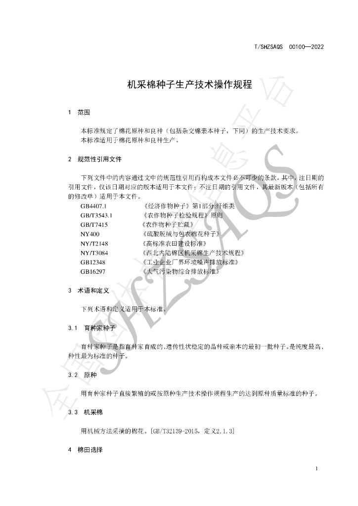 T/SHZSAQS 00100-2022 标准预览