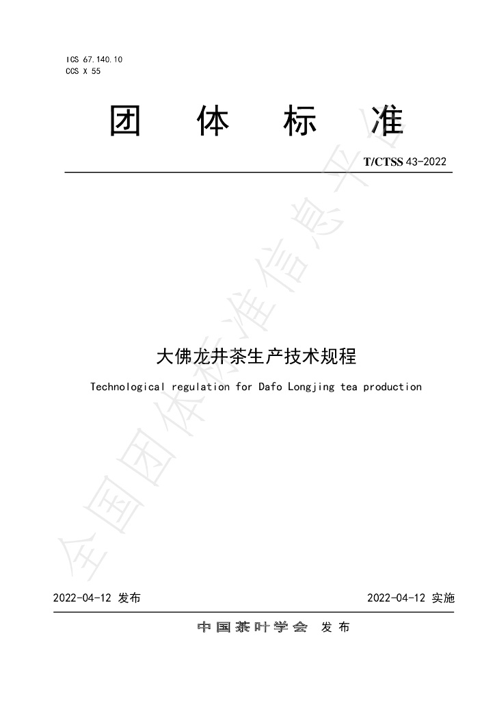 T/CTSS 43-2022 标准预览