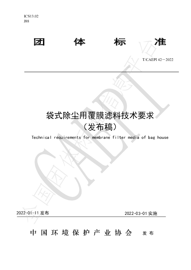 T/CAEPI 42-2022 标准预览