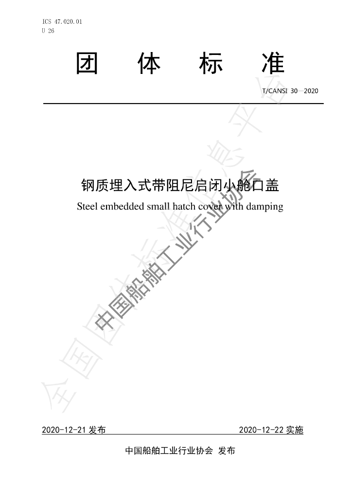 T/CANSI 30-2020 标准预览