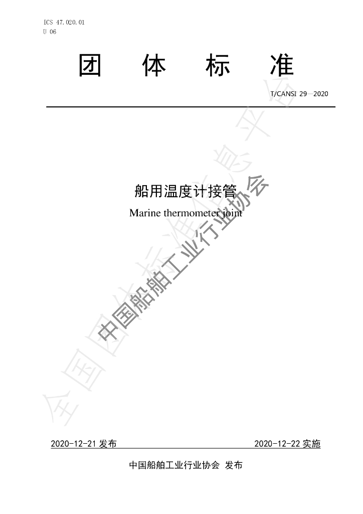 T/CANSI 29-2020 标准预览