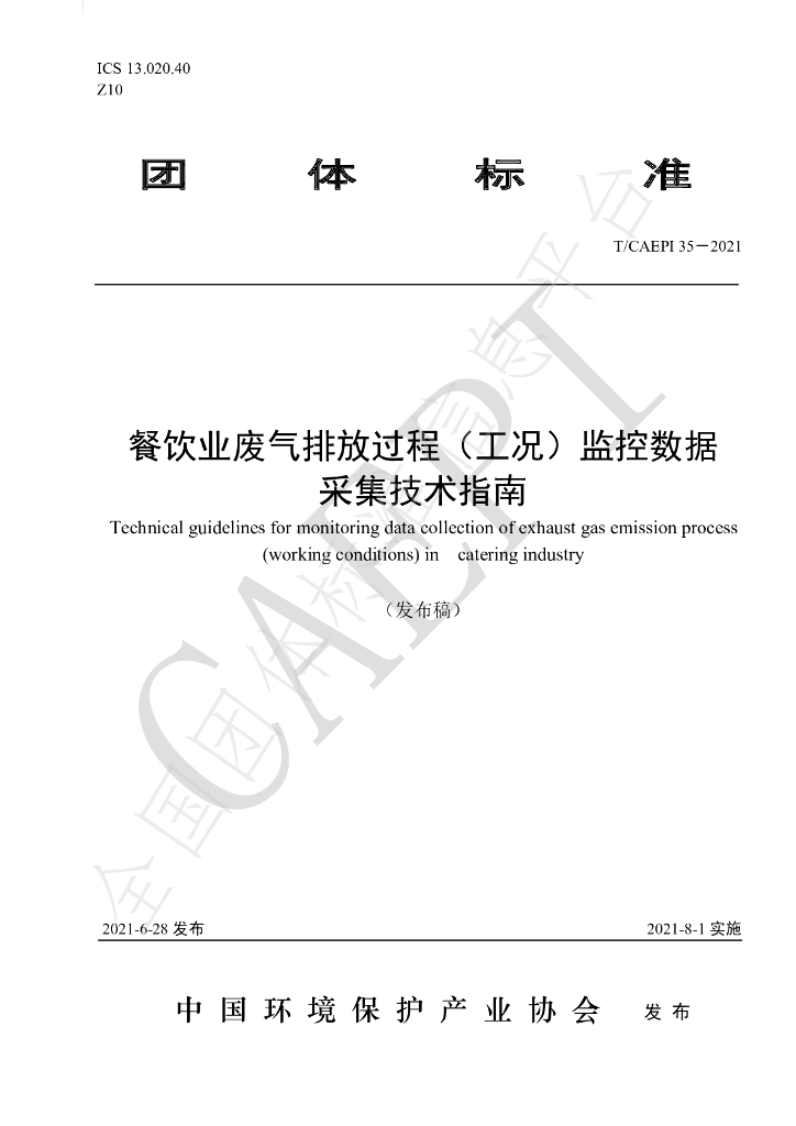 T/CAEPI 35-2021 标准预览
