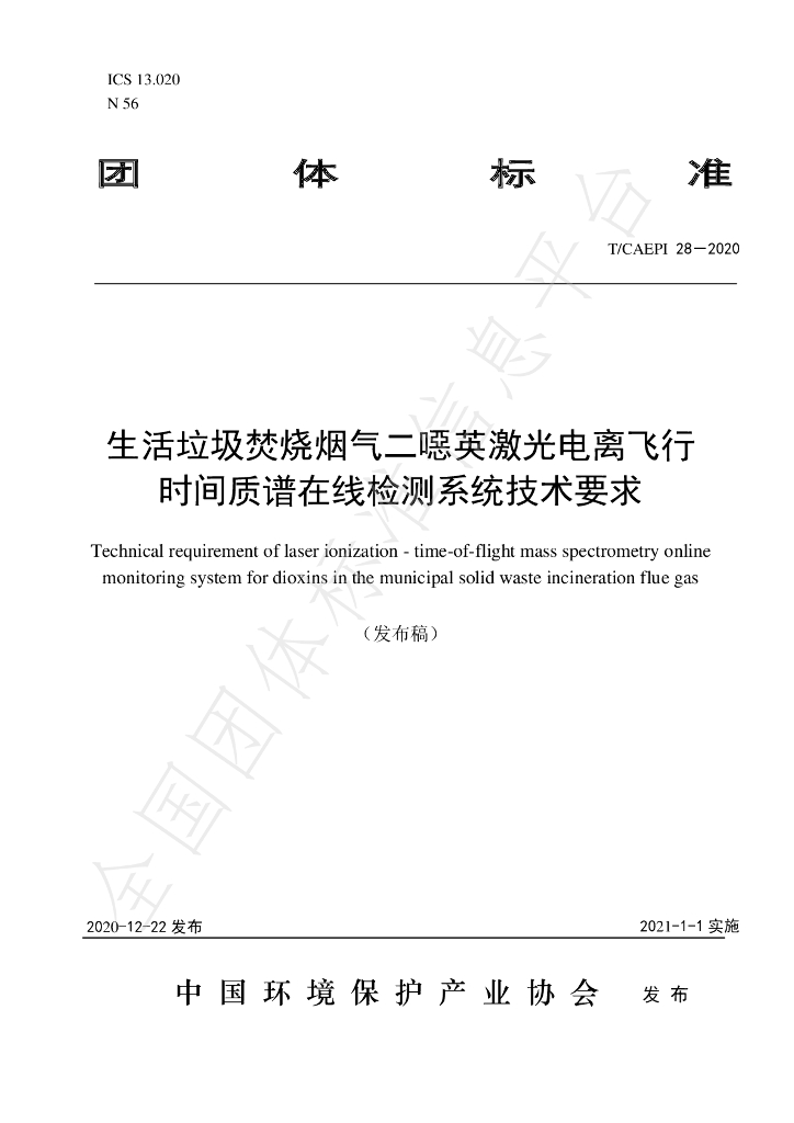 T/CAEPI 28-2020 标准预览
