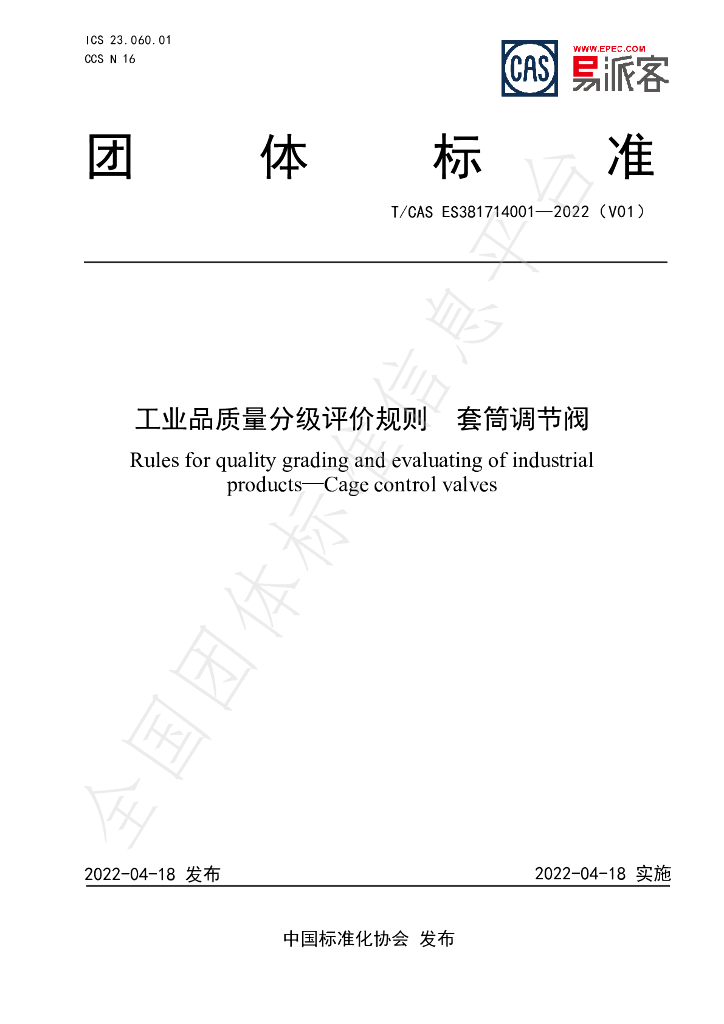 T/CAS ES381714001-2022 标准预览