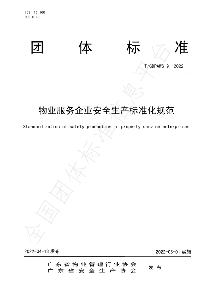 T/GDPAWS 9-2022 标准预览