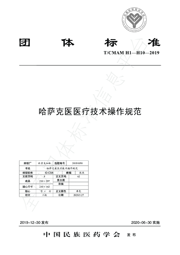T/CMAM H1-H10-2019 标准预览
