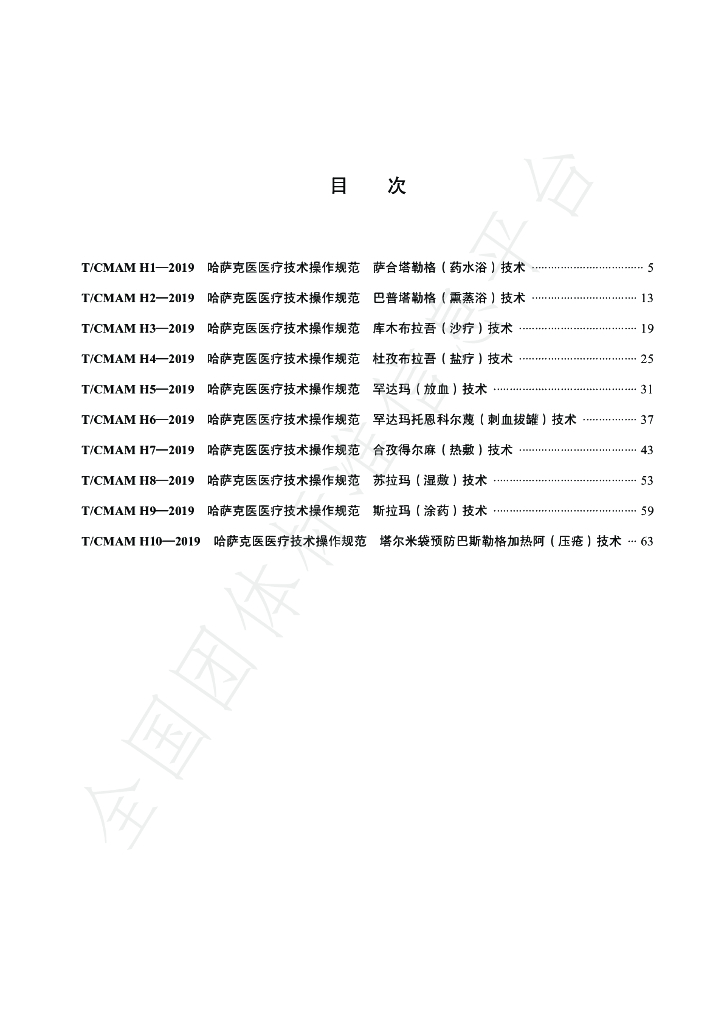 T/CMAM H1-H10-2019 标准预览