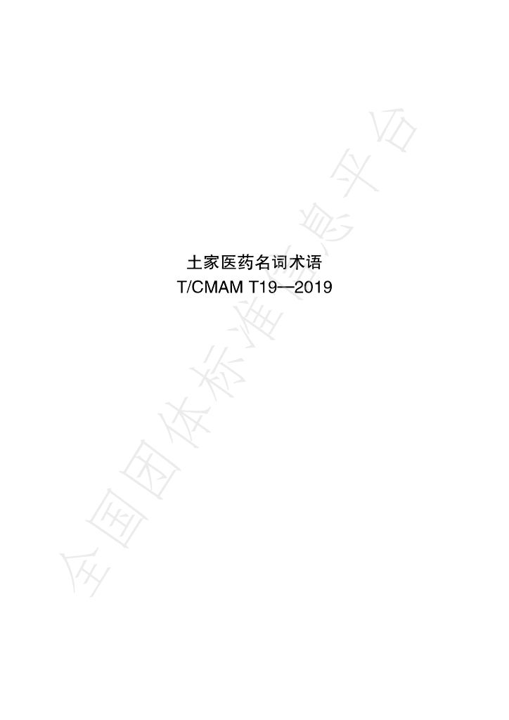 T/CMAM T19-2019 标准预览