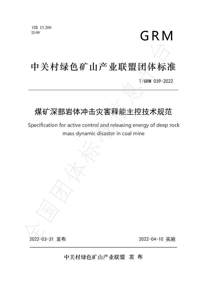 T/GRM 039-2022 标准预览