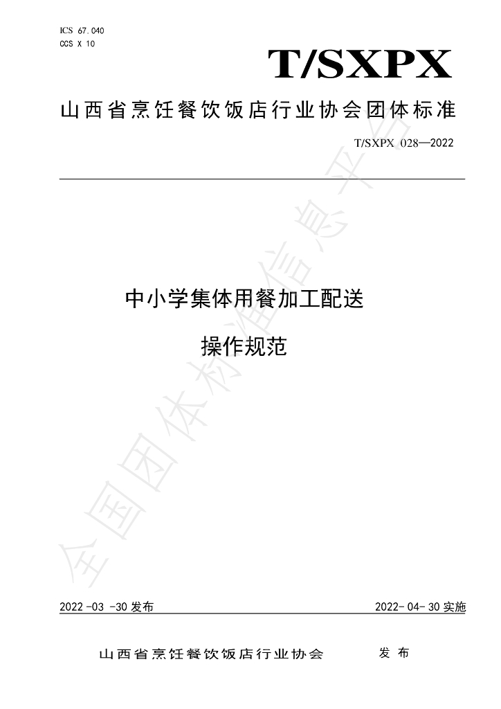T/SXPX 028-2022 标准预览