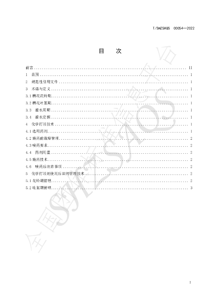 T/SHZSAQS 00054-2022 标准预览