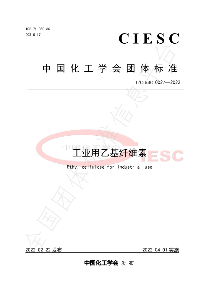 T/CIESC 0027-2022 标准预览