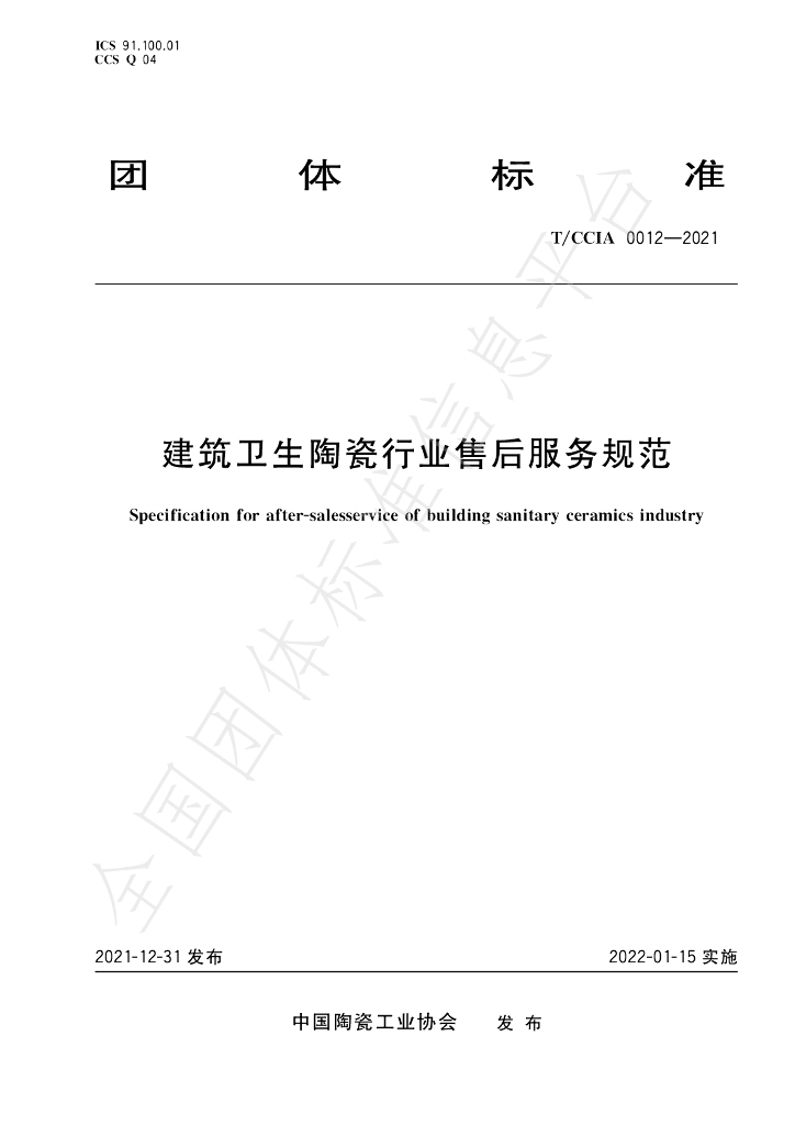 T/CCIA 0012-2021 标准预览
