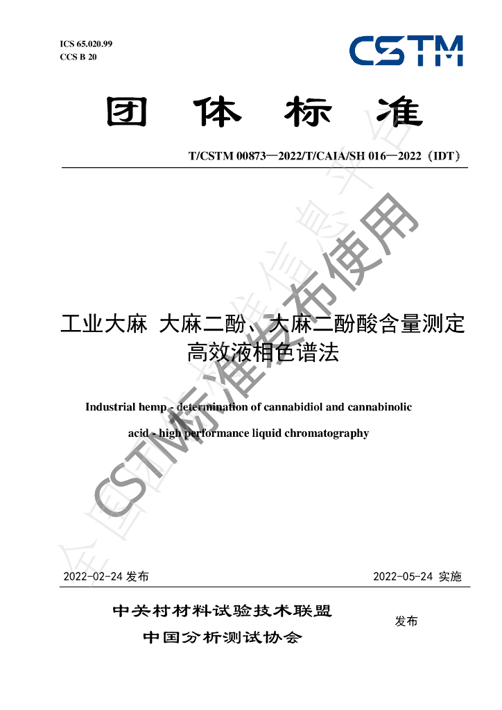 T/CSTM 00873-2022 标准预览