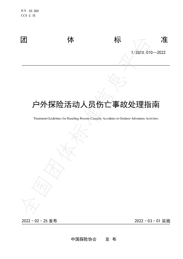 T/ZGTX 10-2022 标准预览