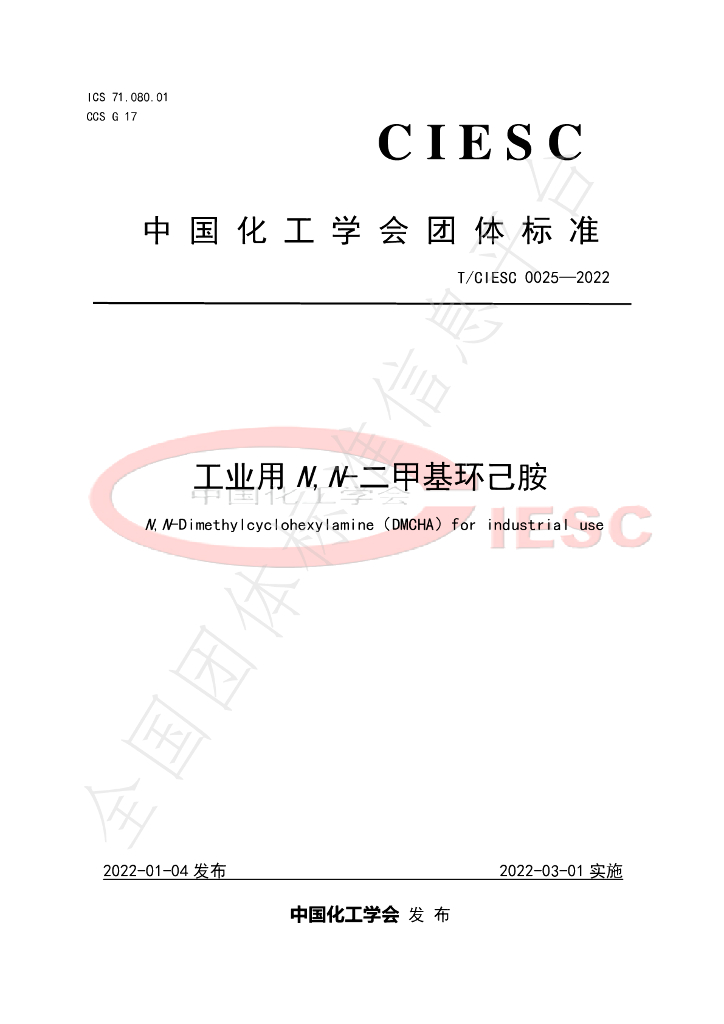 T/CIESC 0025-2022 标准预览