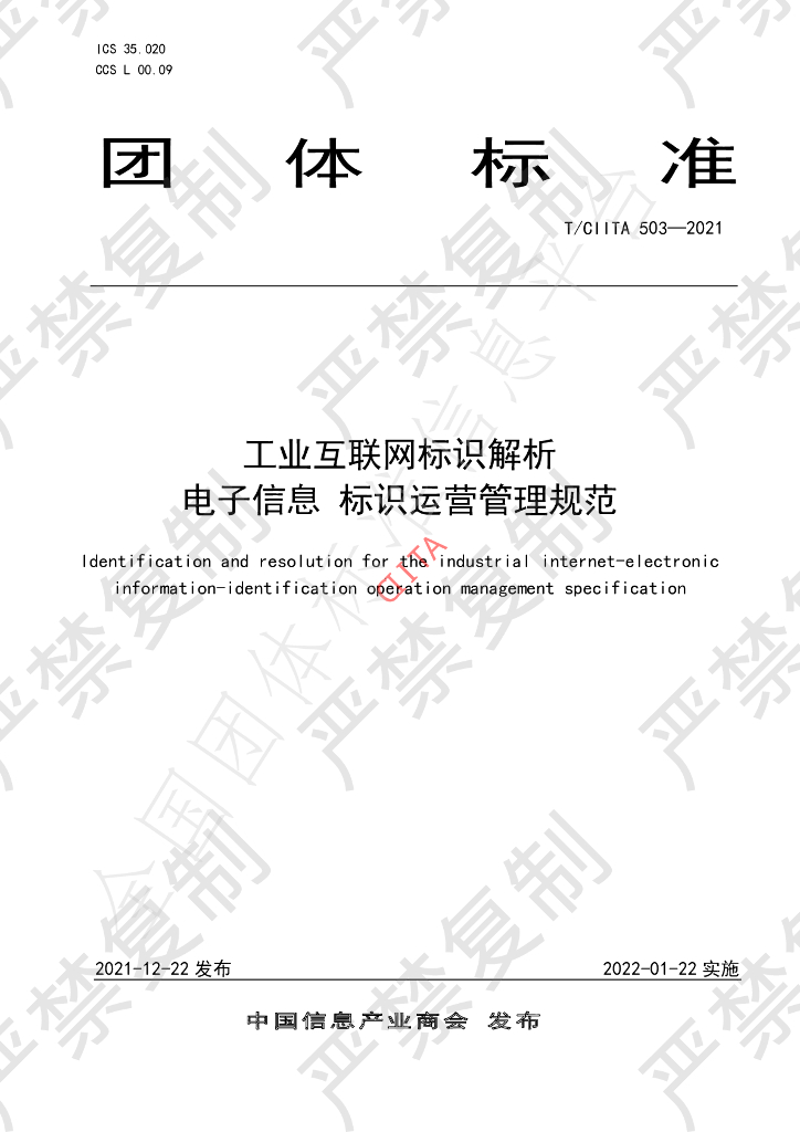 T/CIITA 503-2021 标准预览