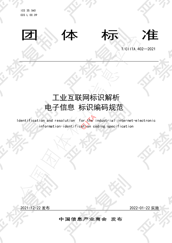 T/CIITA 402-2021 标准预览