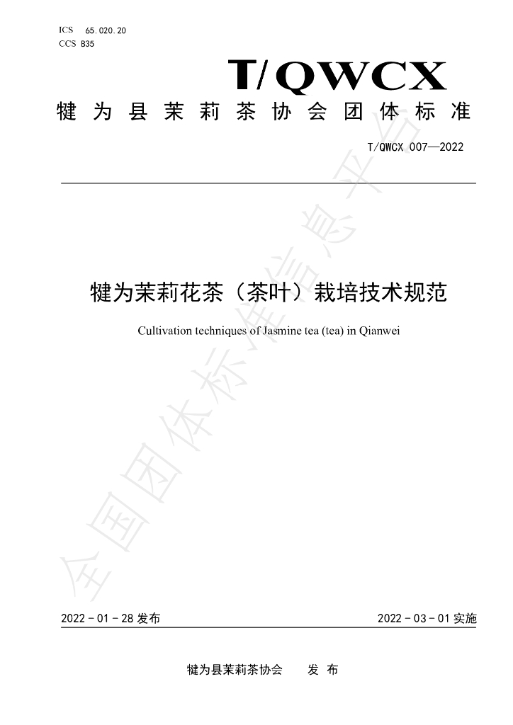 T/QWCX 007-2022 标准预览