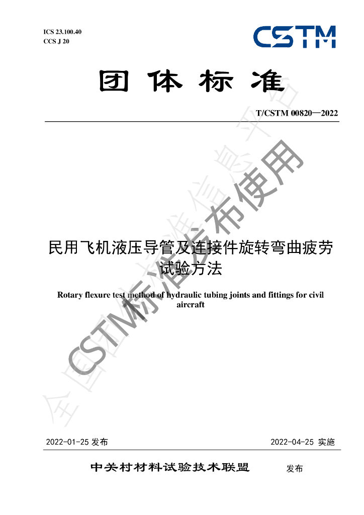 T/CSTM 00820-2022 标准预览