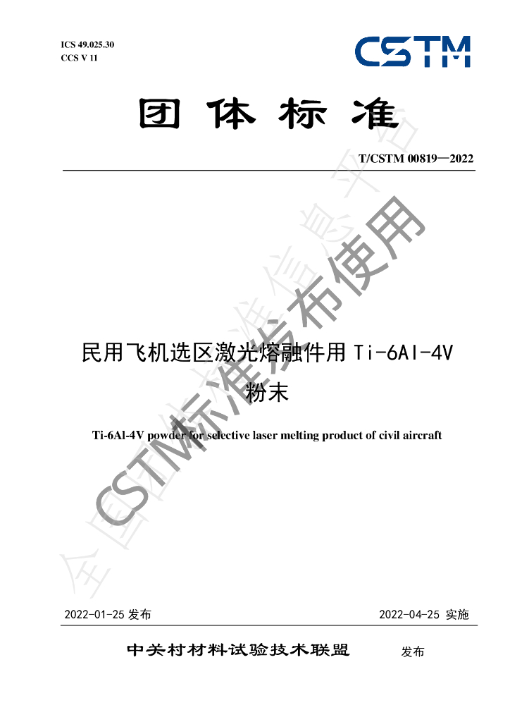 T/CSTM 00819-2022 标准预览