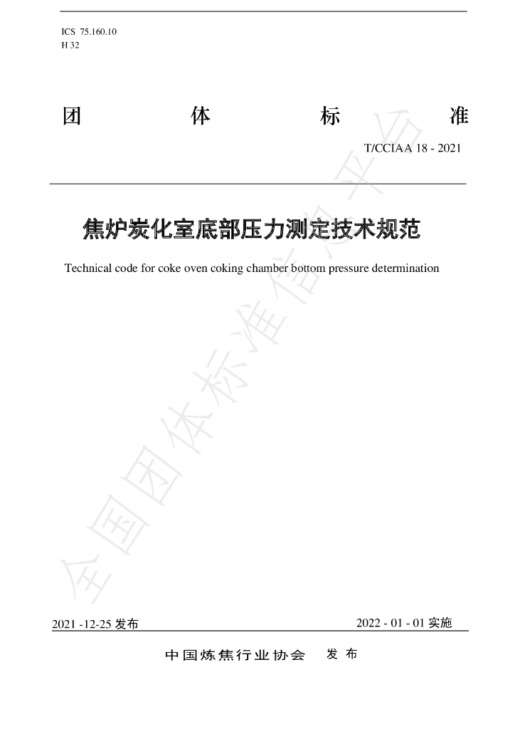 T/CCIAA 18-2021 标准预览
