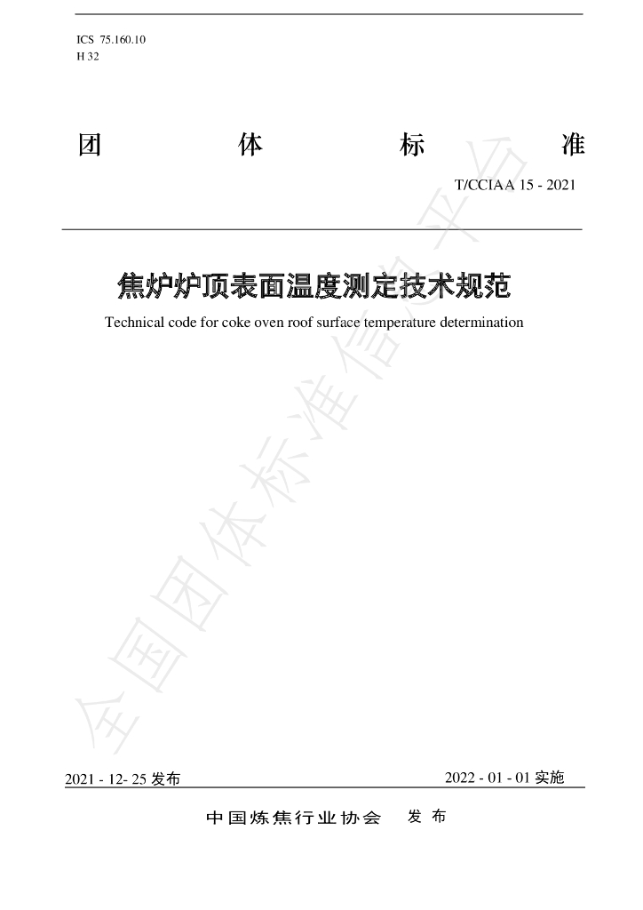 T/CCIAA 15-2021 标准预览