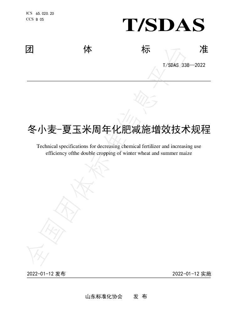 T/SDAS 338-2022 标准预览