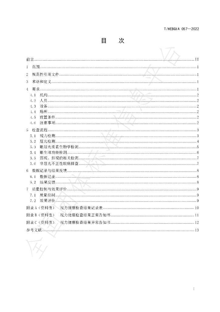 T/HEBQIA 057-2022 标准预览