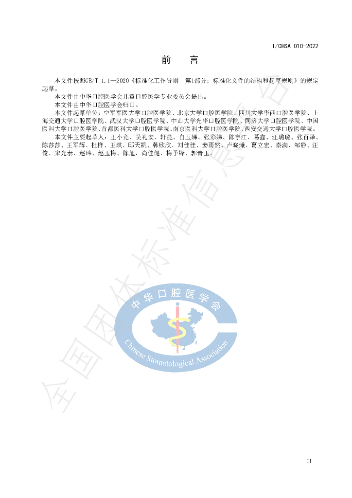 T/CHSA 010-2022 标准预览
