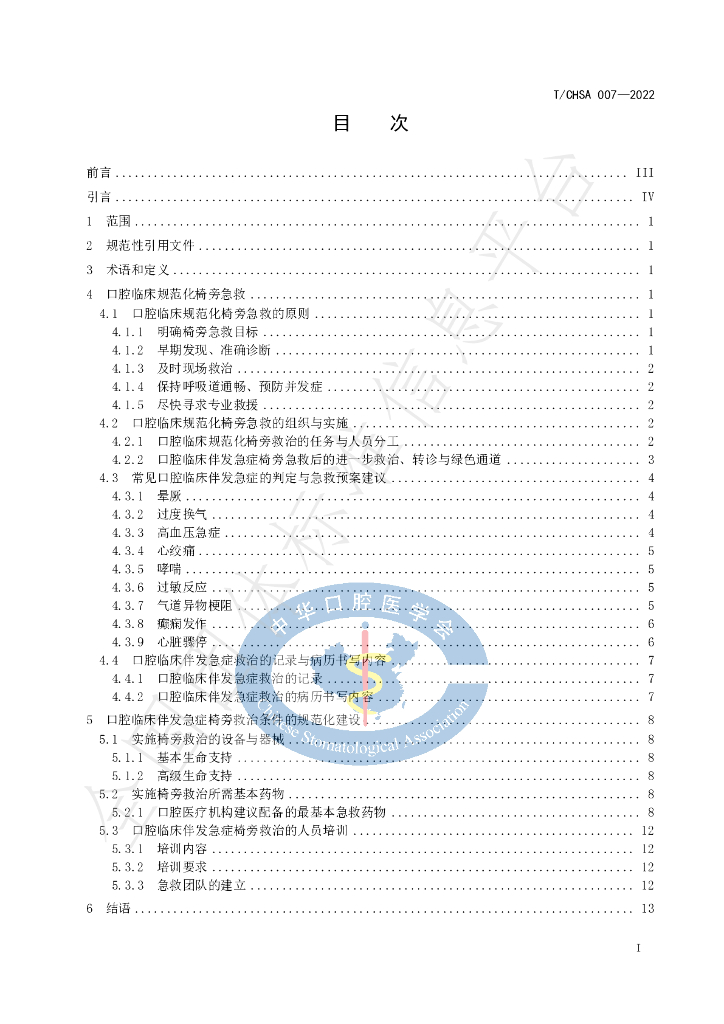 T/CHSA 007-2022 标准预览