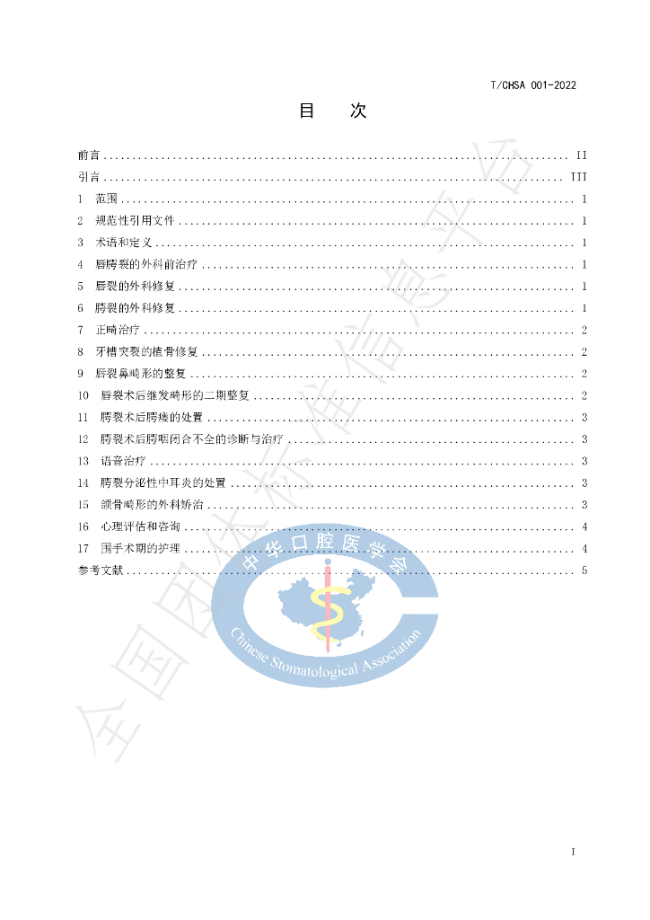 T/CHSA 001-2022 标准预览