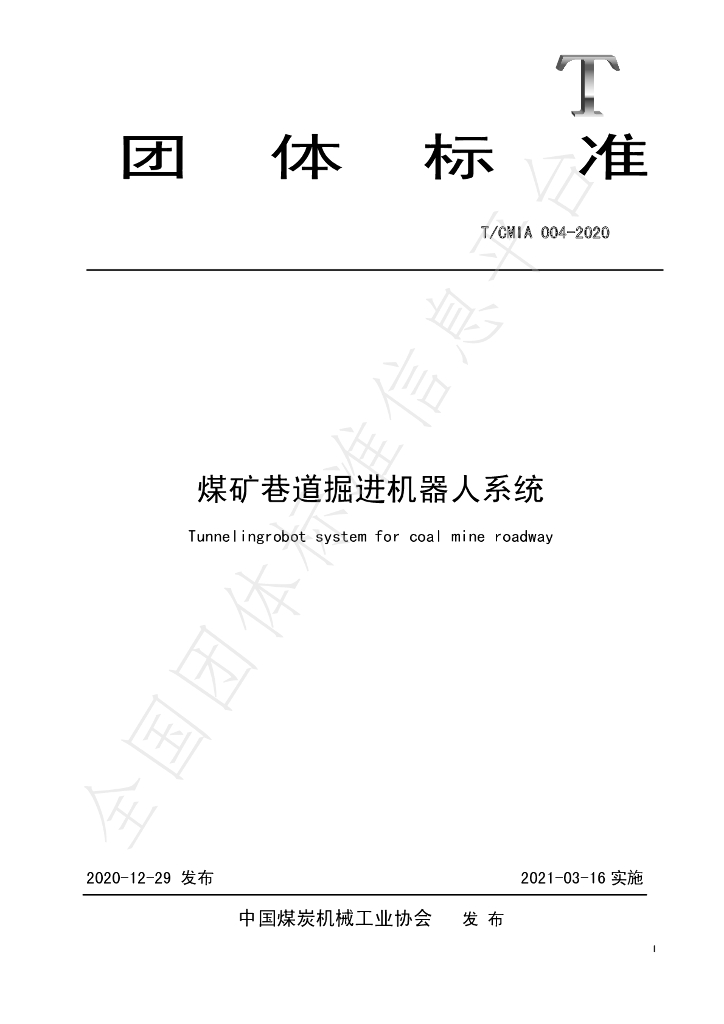 T/CCMIA 004-2020 标准预览
