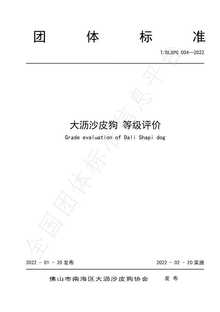 T/DLSPG 004-2022 标准预览
