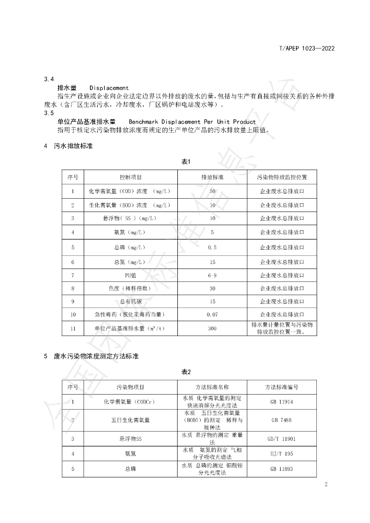T/APEP 1023-2022 标准预览