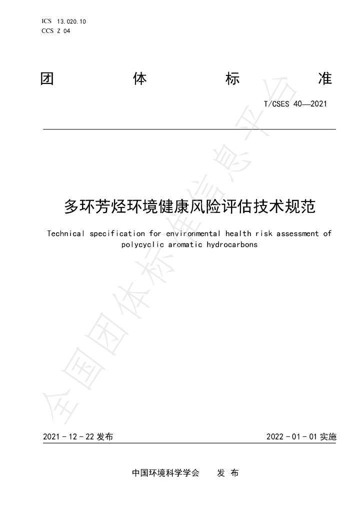 T/CSES 40-2021 标准预览