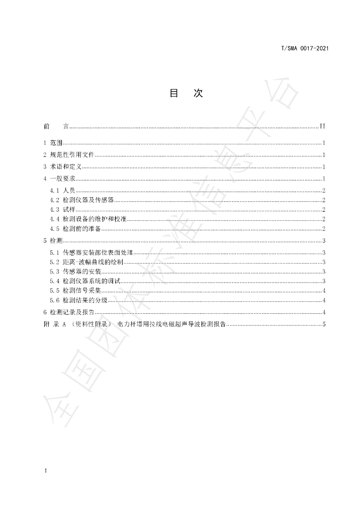 T/SMA 0017-2021 标准预览