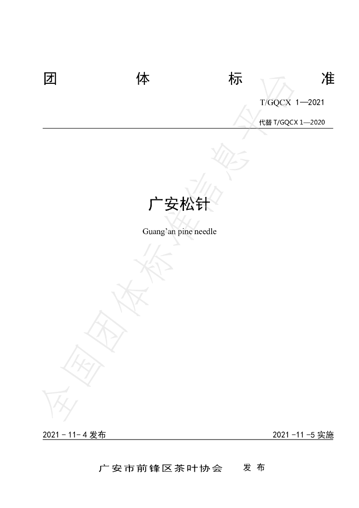 T/GQCX 1-2021 标准预览