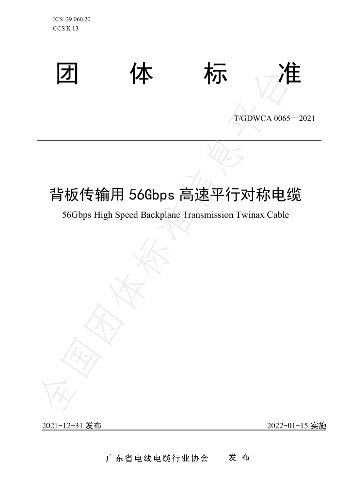 T/GDWCA 0065-2021 标准预览
