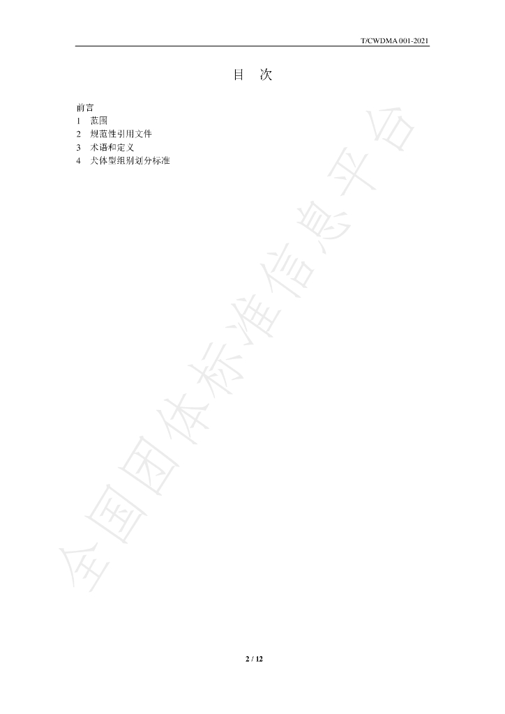 T/CWDMA 001-2021 标准预览