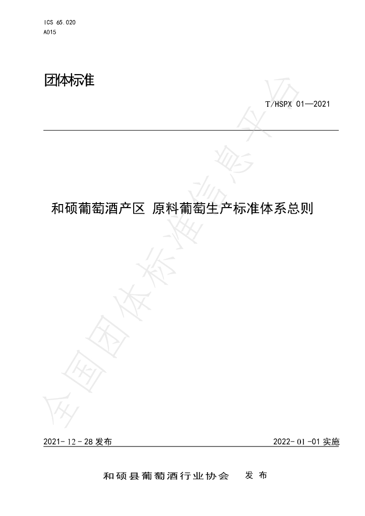 T/HSPX 01-2021 标准预览