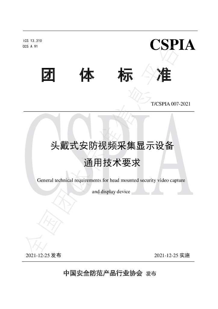 T/CSPIA 007-2021 标准预览