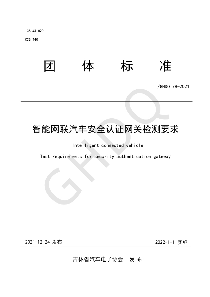 T/GHDQ 78-2021 标准预览