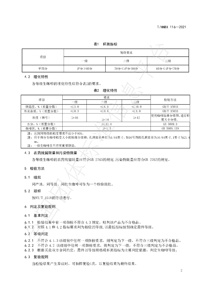 T/HNBX 116-2021 标准预览